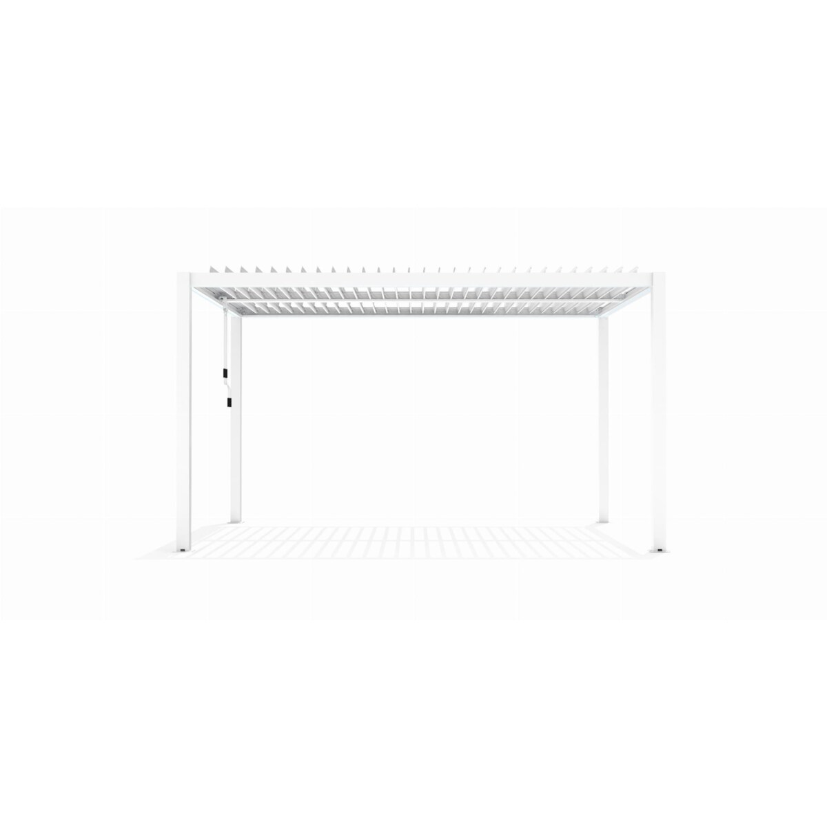 Pergola ogrodowa Luxe 3x4m aluminiowa LED biała