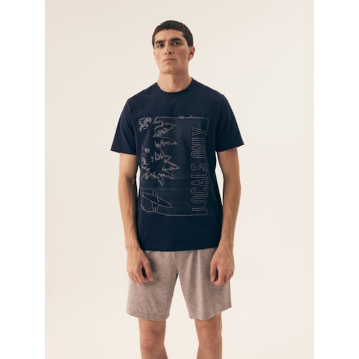 Piżama Surf 42598-59X Granatowy, XXL