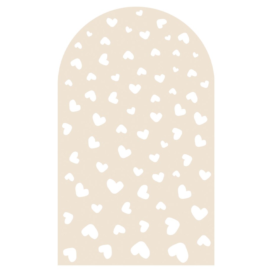 Naklejka na ścianę łuk latte - serca XL