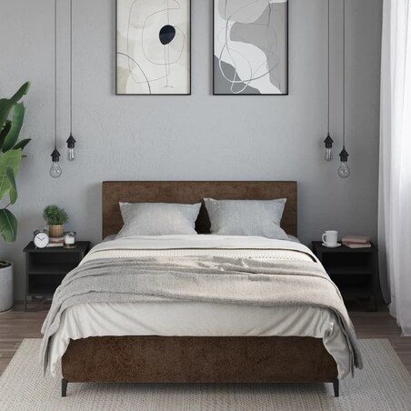 vidaXL Szafki nocne, czarne, 2 szt., 40x30x40 cm