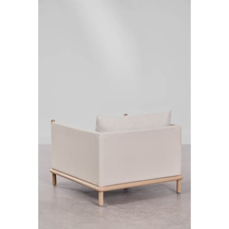 Zestaw ogrodowy: 3-osobowa sofa, 2 fotele i 2 okrągłe stoliki z drewna akacji Olivia