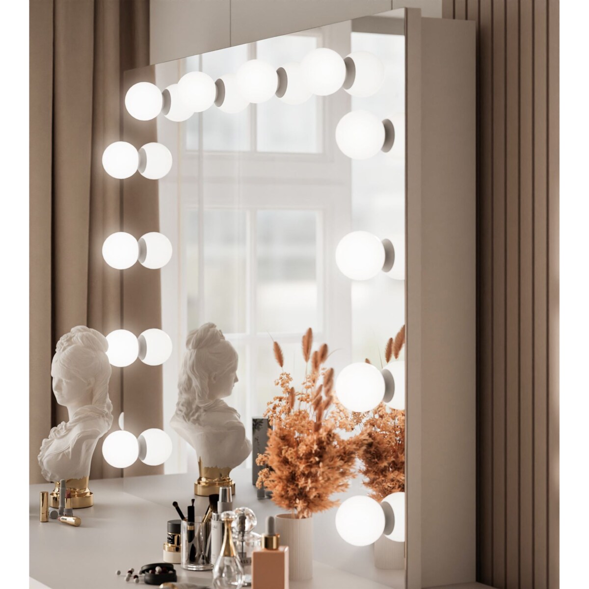 Toaletka AURORA GOLD ELITE z lustrem kaszmir