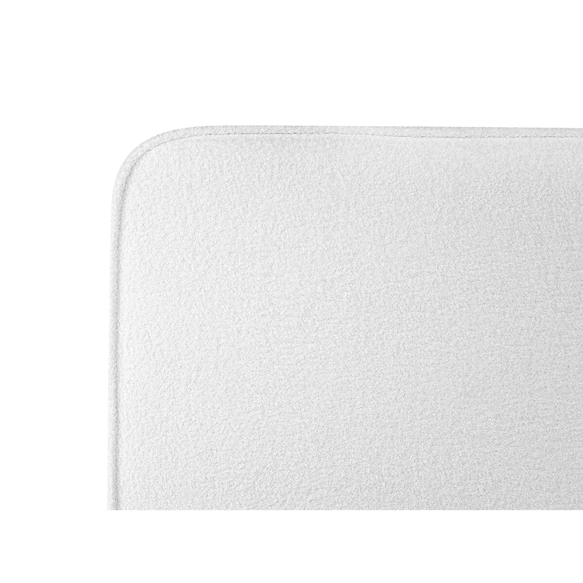 Łóżko boucle 180 x 200 cm złamana biel VALOGNES