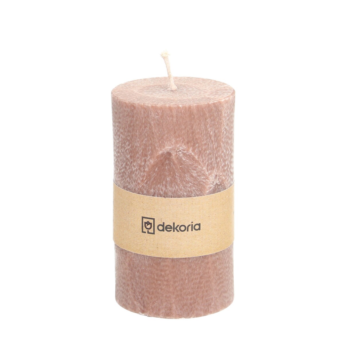 Świeca zapachowa palmowa walec Old Pink, 7,5x7,5x13 cm