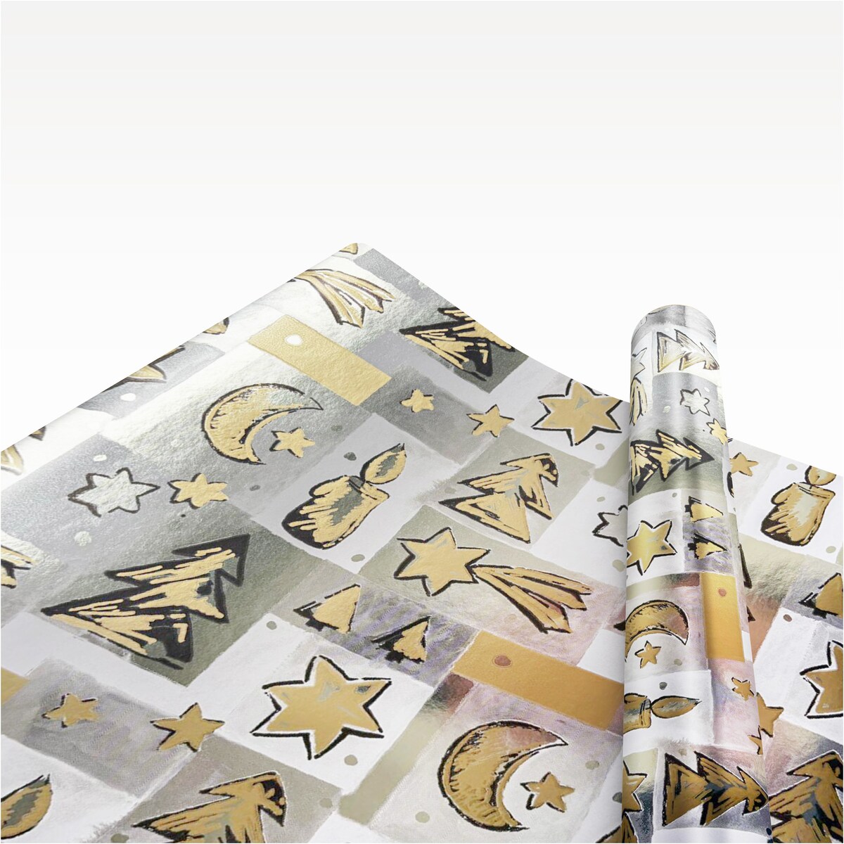 Papier Prezentowy Do Pakowania Prezentów 25 m MEGAROLKA Świąteczny Do Paczek Boże Narodzenie Ozdobny