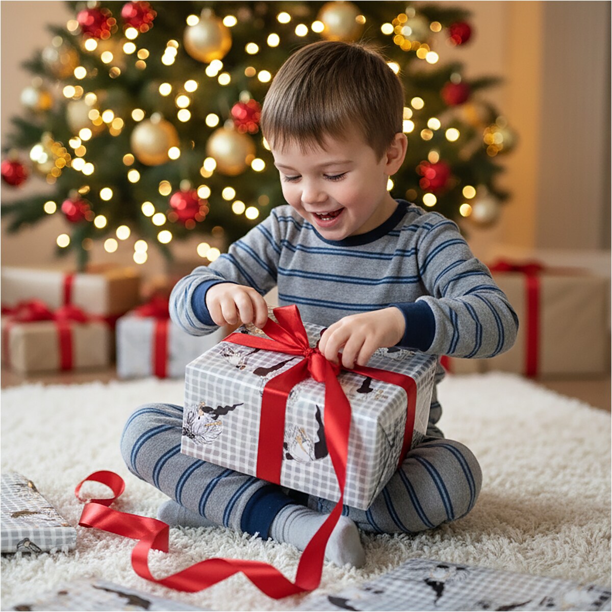Papier do pakowania prezentów 25 METRÓW MEGAROLKA Świąteczny Do Paczek Ozdobny