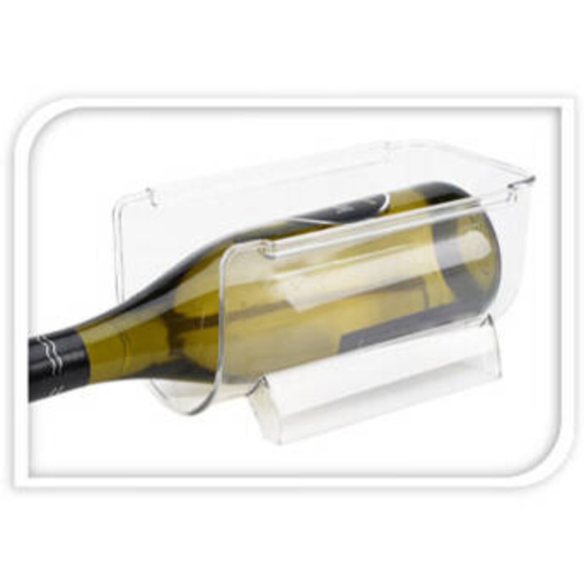 Zawieszana półka na 2 butelki do lodówki, 20,5 x 11,5 x 10,5 cm