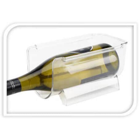 Zawieszana półka na 2 butelki do lodówki, 20,5 x 11,5 x 10,5 cm