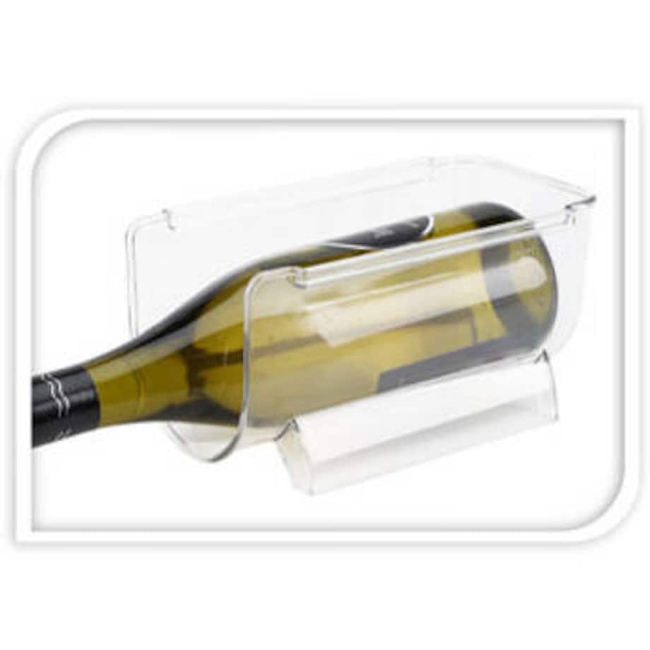 Zawieszana półka na 2 butelki do lodówki, 20,5 x 11,5 x 10,5 cm