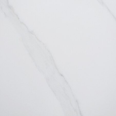 Nowoczesny stół złoty okrągły plisowany Glamour Nowojorski Blanka z kamiennym blatem o wzorze marmuru 120x120x75