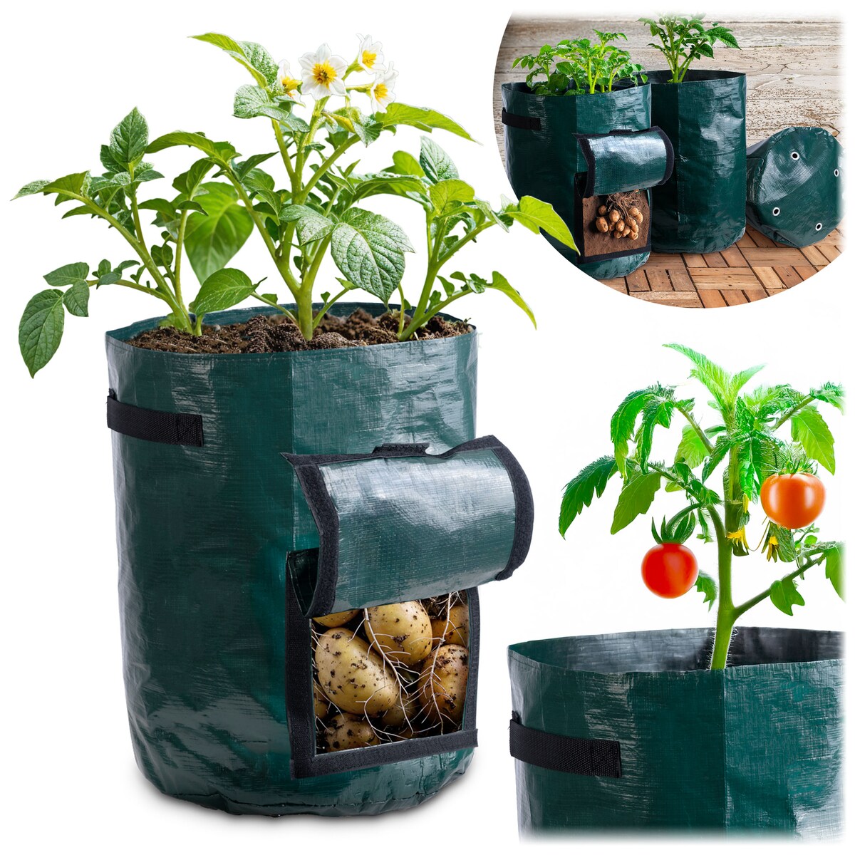 Worek torba do uprawy sadzenia ziemniaków warzyw doniczka 43l Plonos