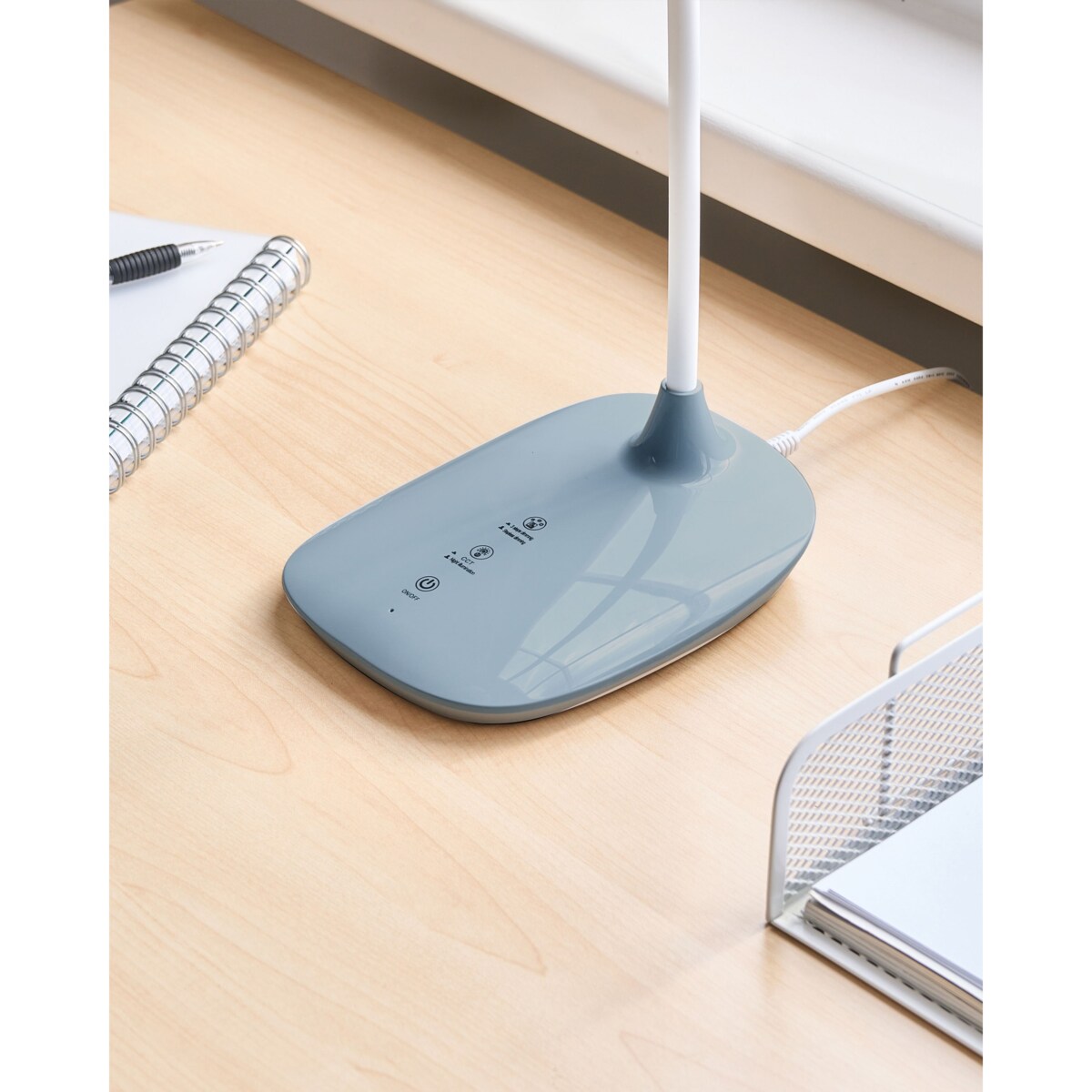 Lampa biurkowa LED HYDRA Ze ściemniaczem Błękitny