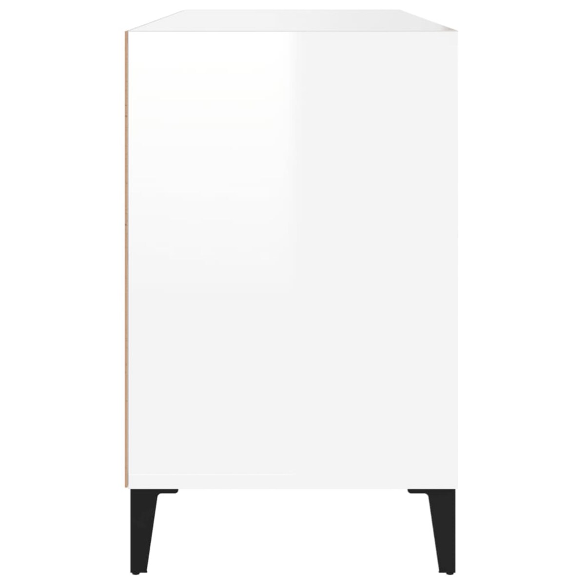 vidaXL Szafka na buty, wysoki połysk, biała, 102x36x60 cm