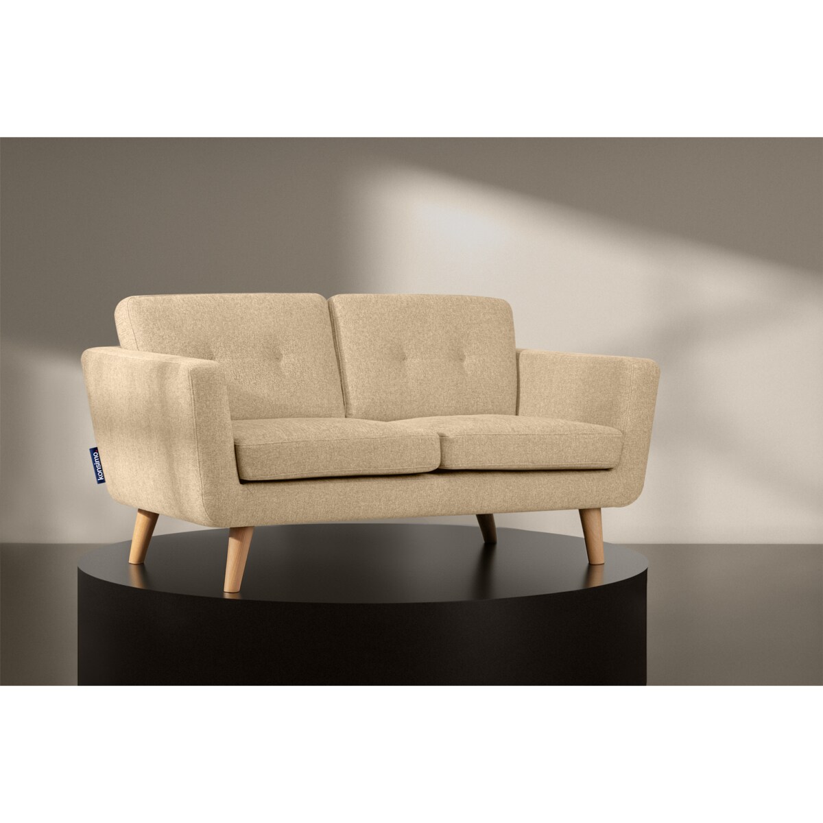 KONSIMO TAGIO II Sofa 2-osobowa, kolor beżowy