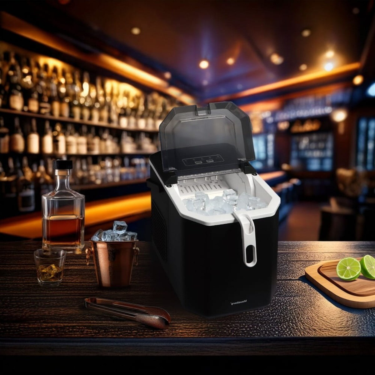 Kostkarka do lodu automatyczna 1.2L 0.6kg 100W LED KLAUSBERG