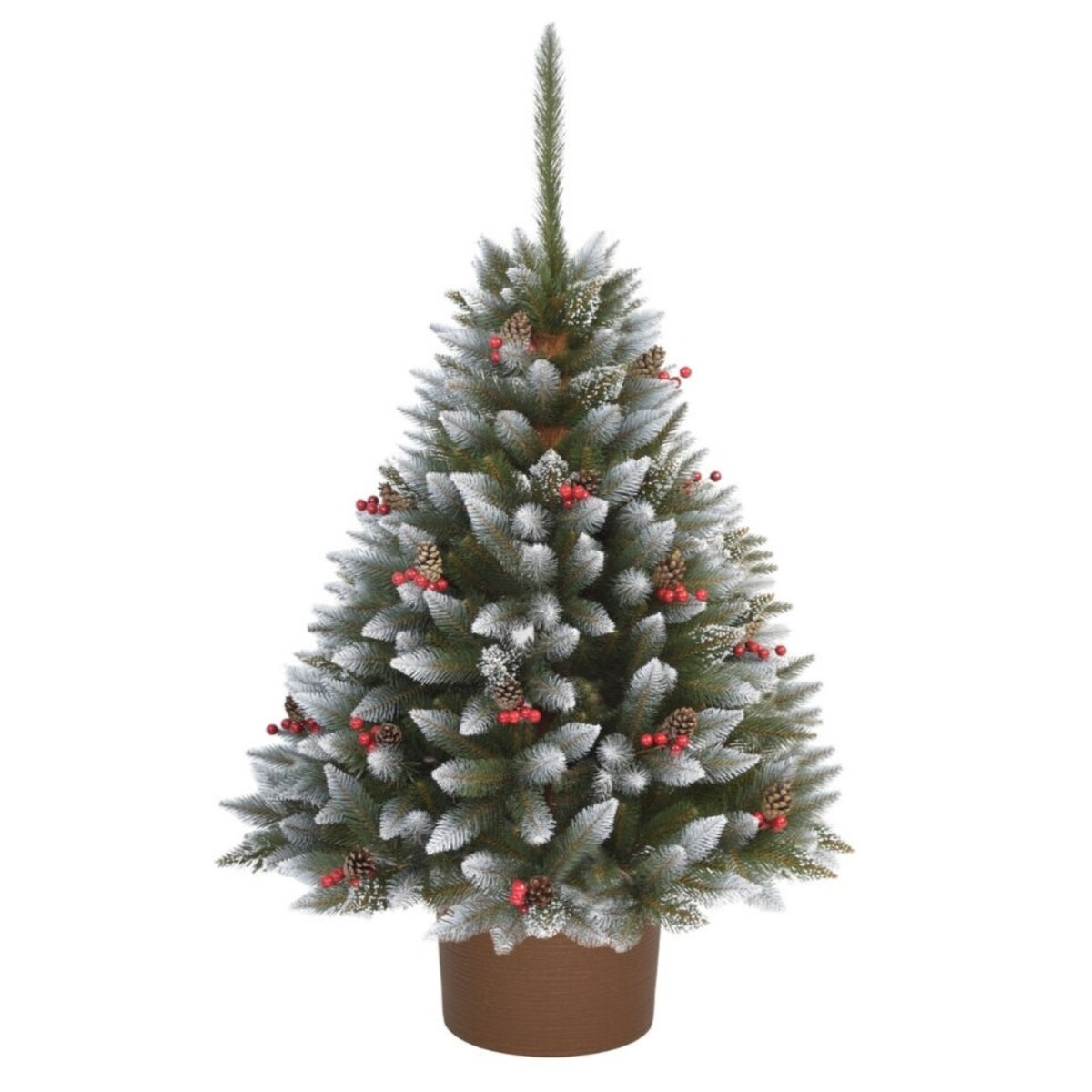 Choinka Premium Świerk Diamentowy Ilex w Okrągłej Donicy 160 cm X-Choinka 7 kolorów donicy