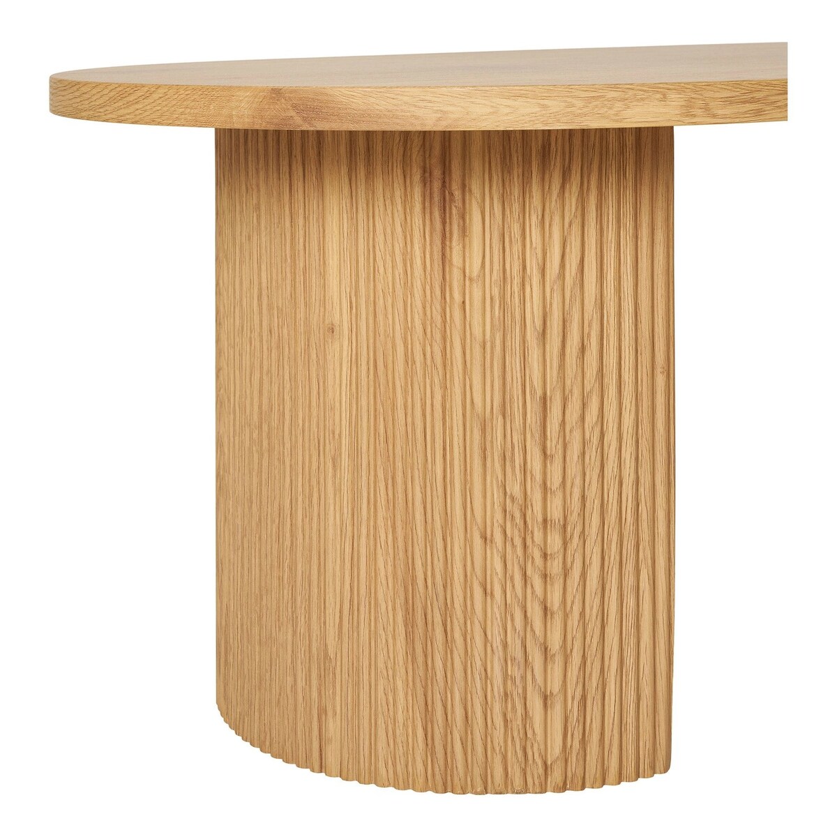 Stolik kawowy 45x120x60 cm SNADAFF-2 owalny, naturalny kolor