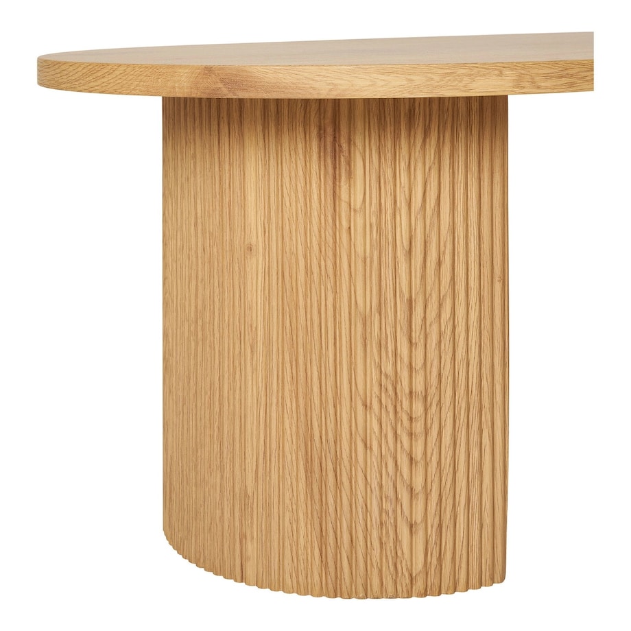 Stolik kawowy 45x120x60 cm SNADAFF-2 owalny, naturalny kolor