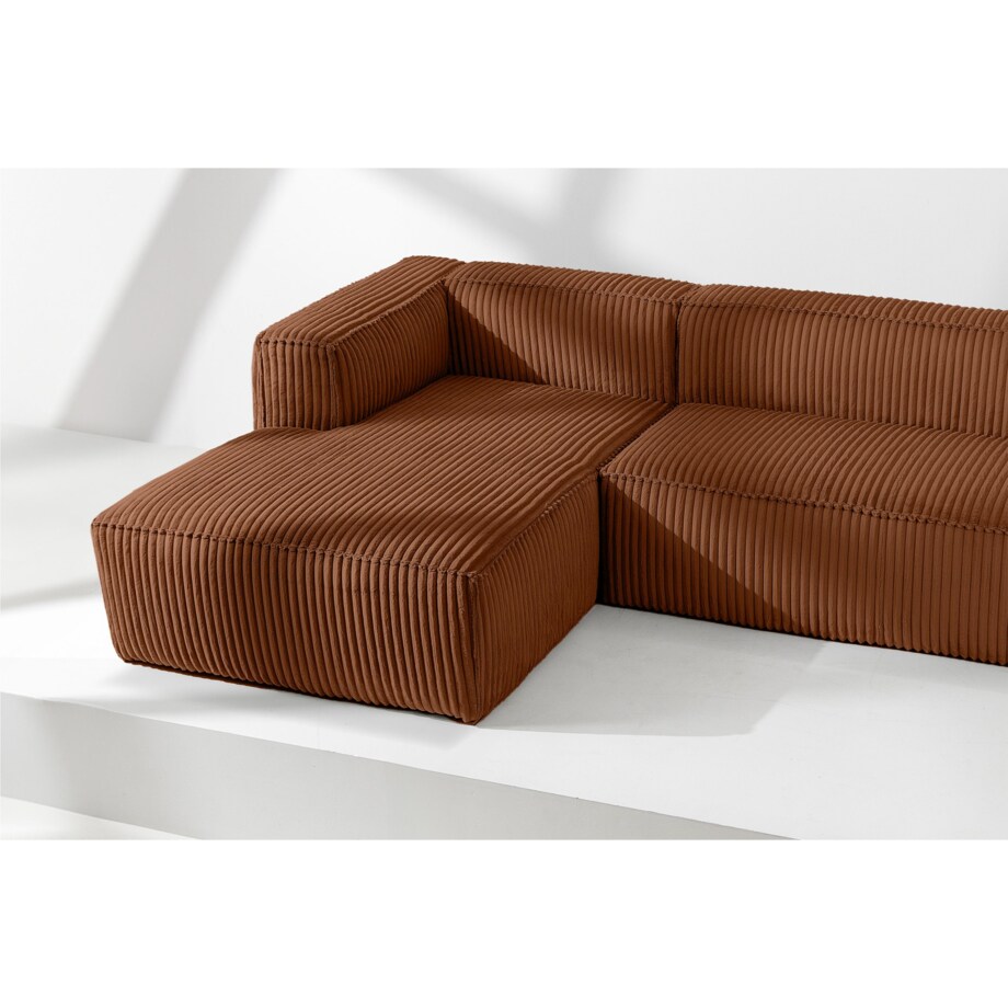 KONSIMO FEROX Duży narożnik lewy, rudy