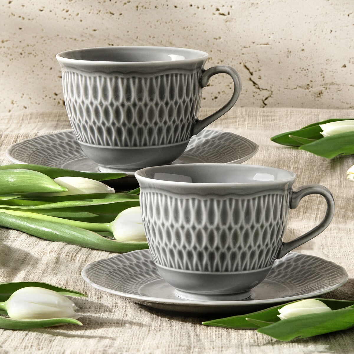 Filiżanka ze spodkiem 2 szt. SOFIA KSIĘŻYCOWA