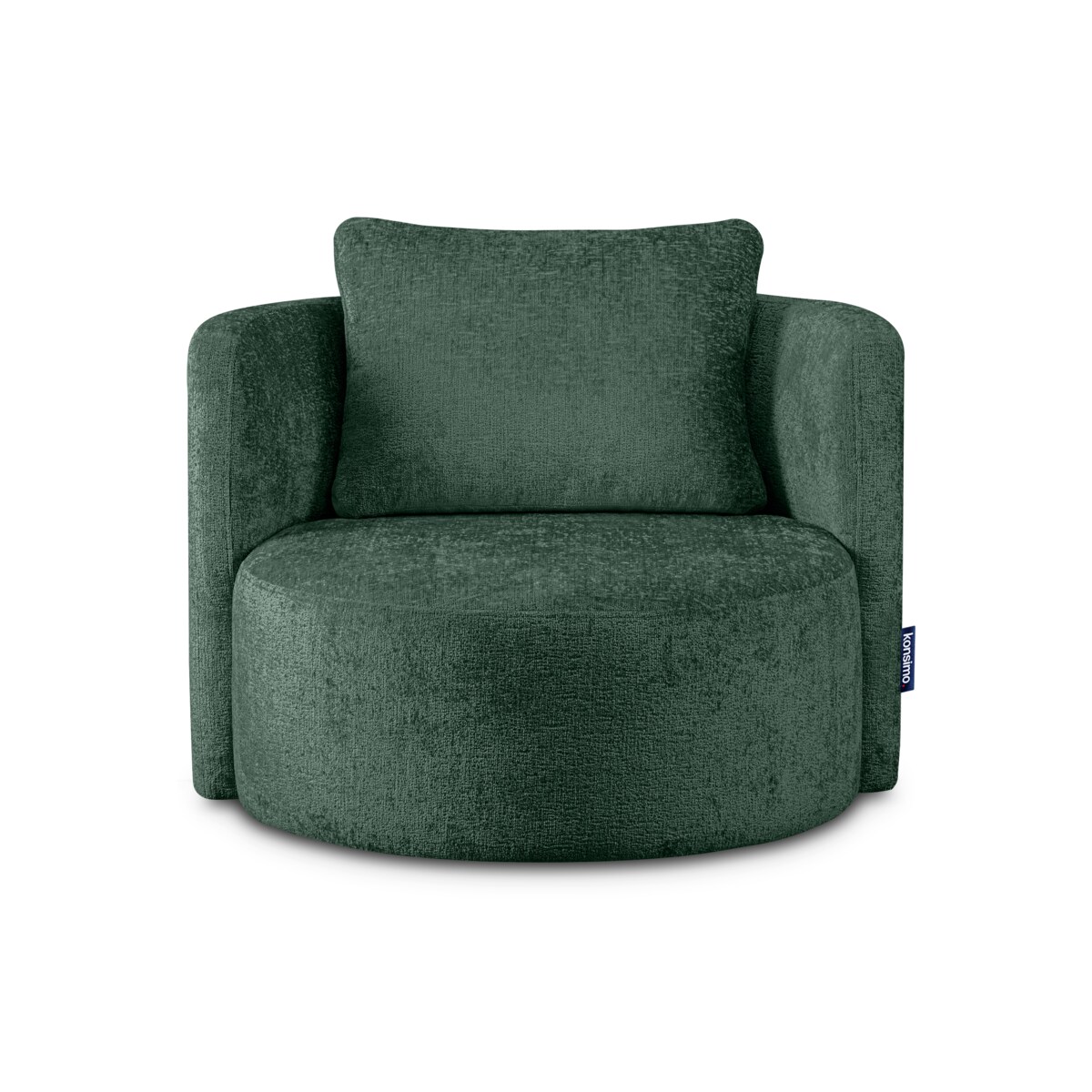 KONSIMO RAGGI Fotel obrotowy zielony