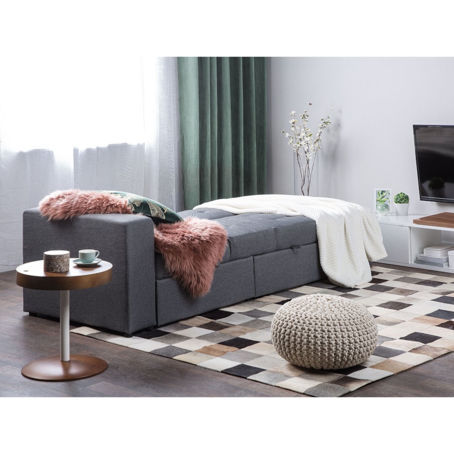 Sofa rozkładana ciemnoszara FALSTER