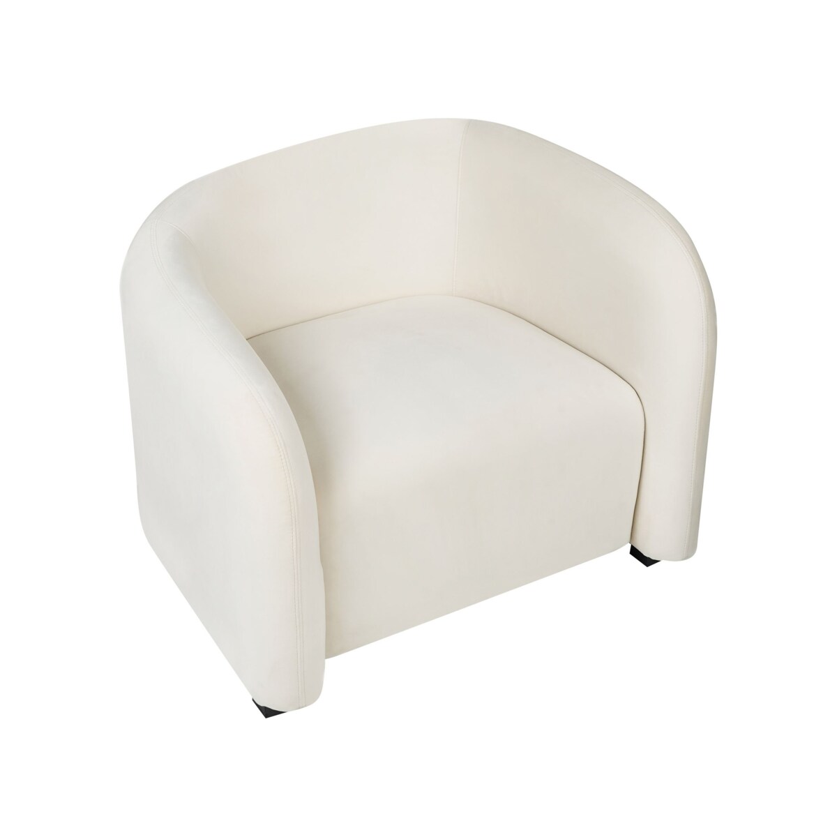 Komplet wypoczynkowy dla 5 osób VELTADA Welur Złamana biel