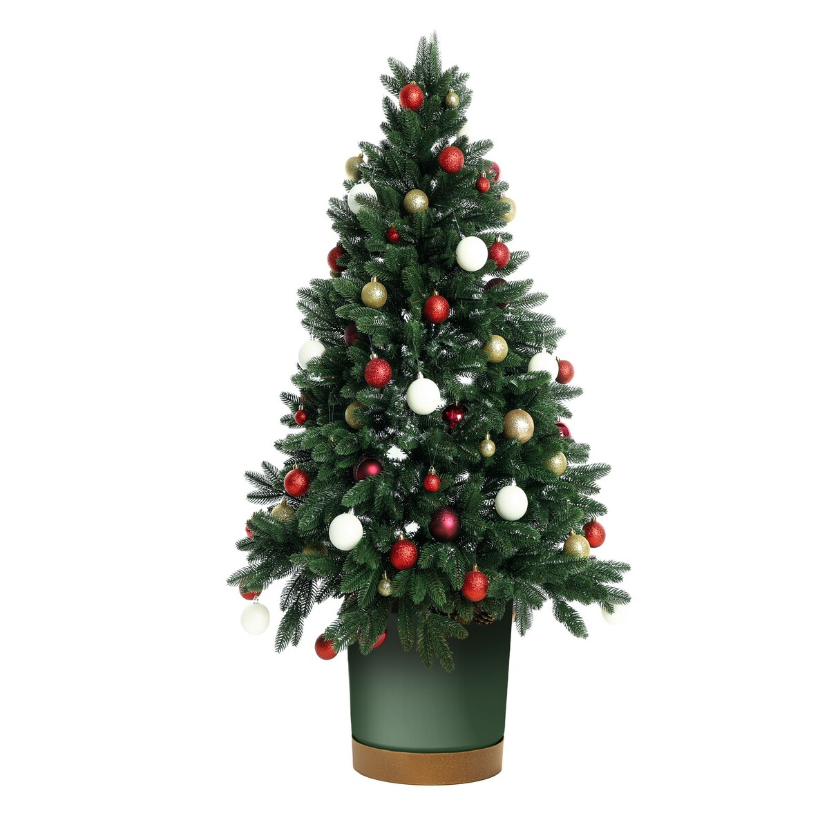 Donica Doniczka Na Choinkę Drzewko Świąteczne Duża Z Podstawką Boże Narodzenie Butelkowa Zieleń Duża
