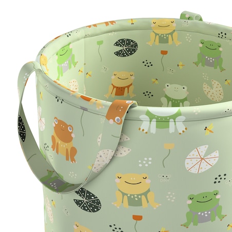 Kosz na zabawki Tobi, zielony, 40x60cm, Magic Collection