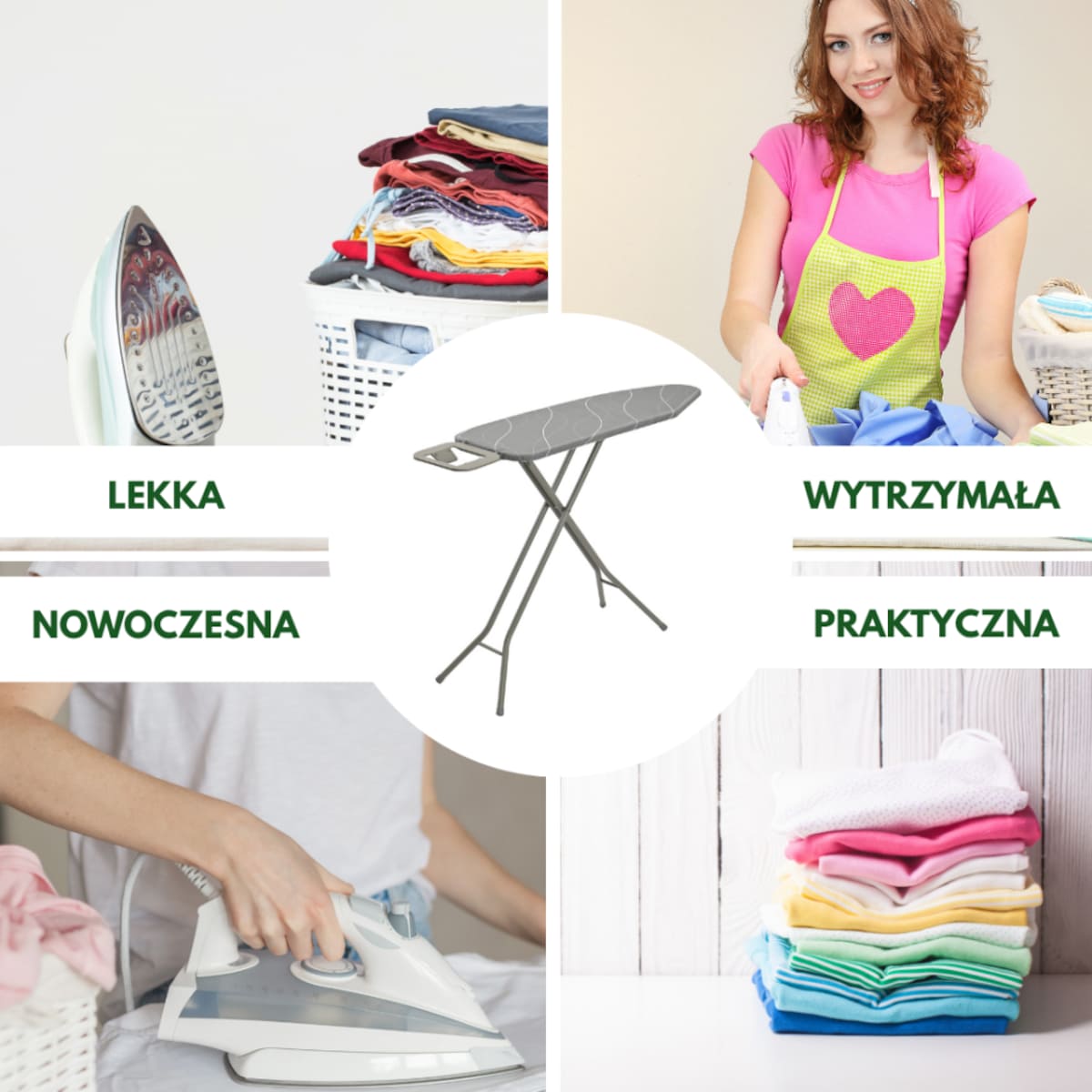 Deska do prasowania z podstawką, 7 poziomów, KINGHOFF