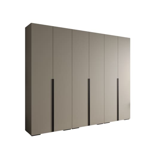 Szafa ubraniowa Garderoba INOVA 1 3SZ Kaszmir+Czarny