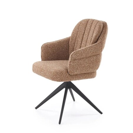 Krzesło tapicerowane K570 cynamonowe obracane