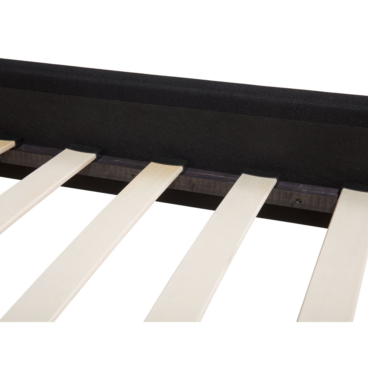 Łóżko tapicerowane 180 x 200 cm czarne COLMAR