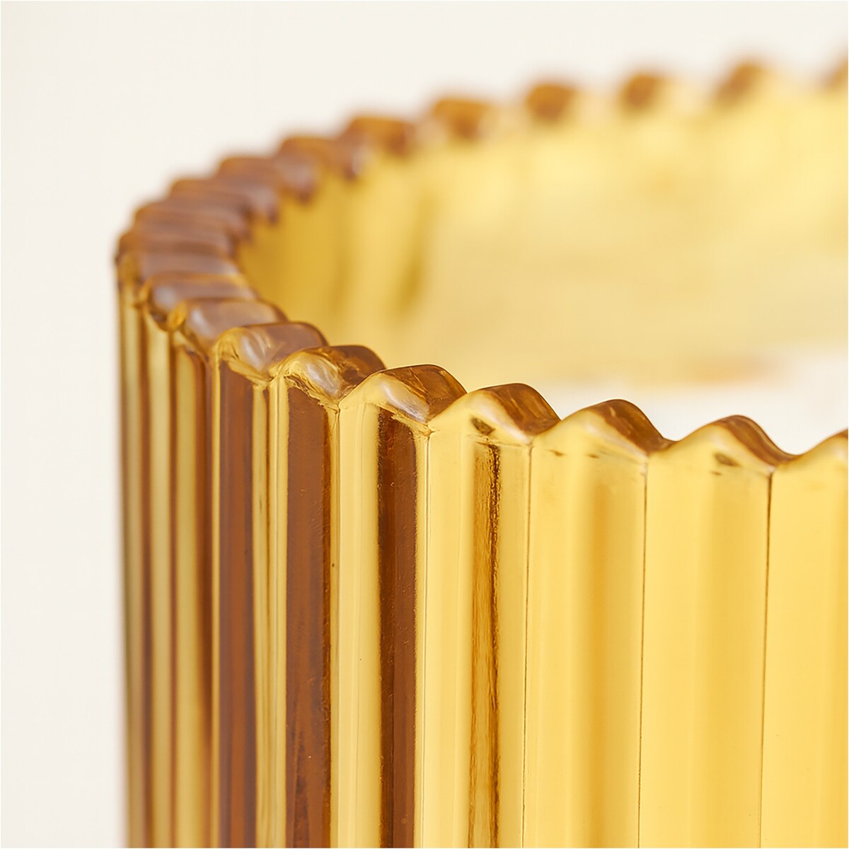 Świeca Dekoracyjna Szklana Świąteczna Ozdobna 10X5 CM Kolor Złoty