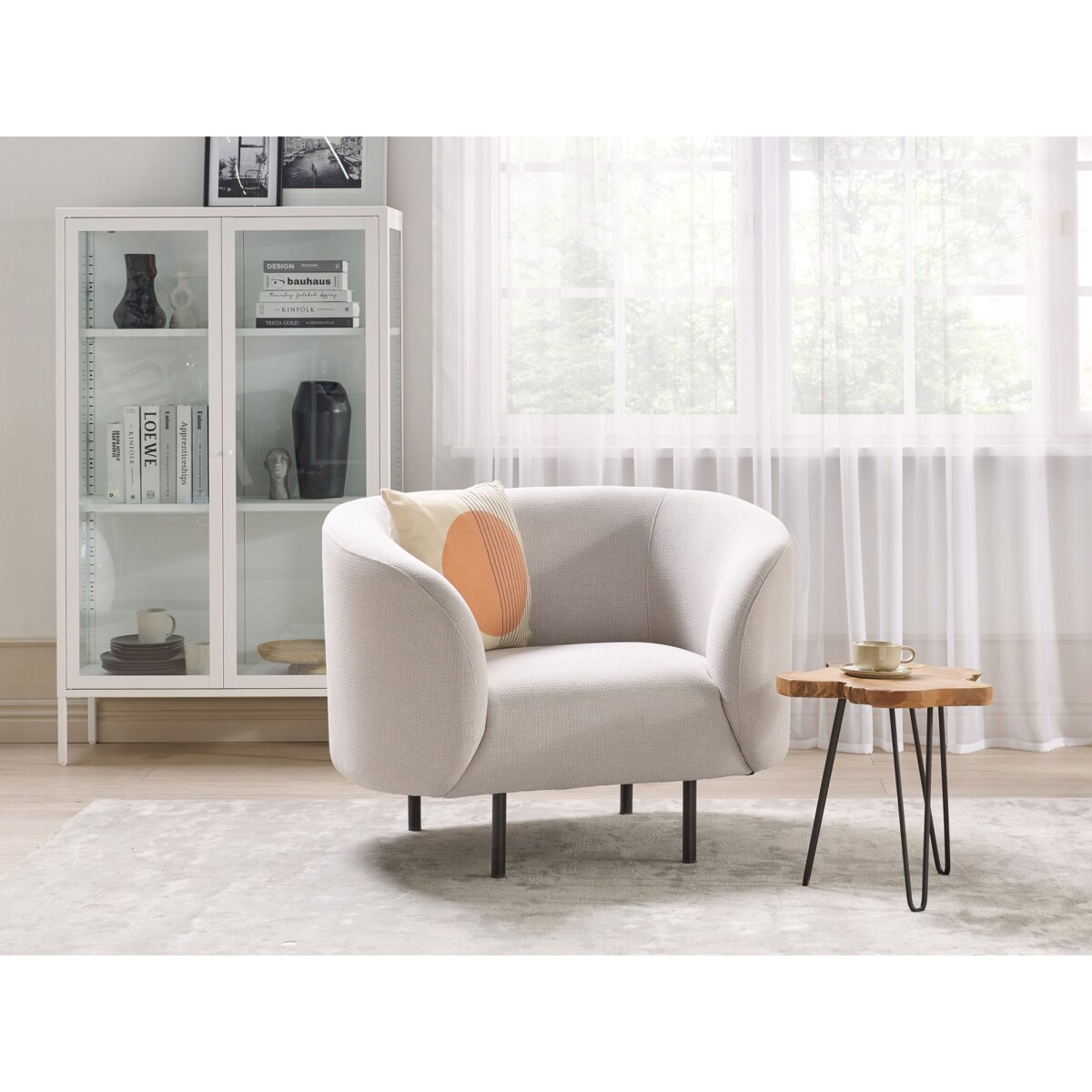 Komplet wypoczynkowy dla 3 osób LOEN Jasnobeżowy