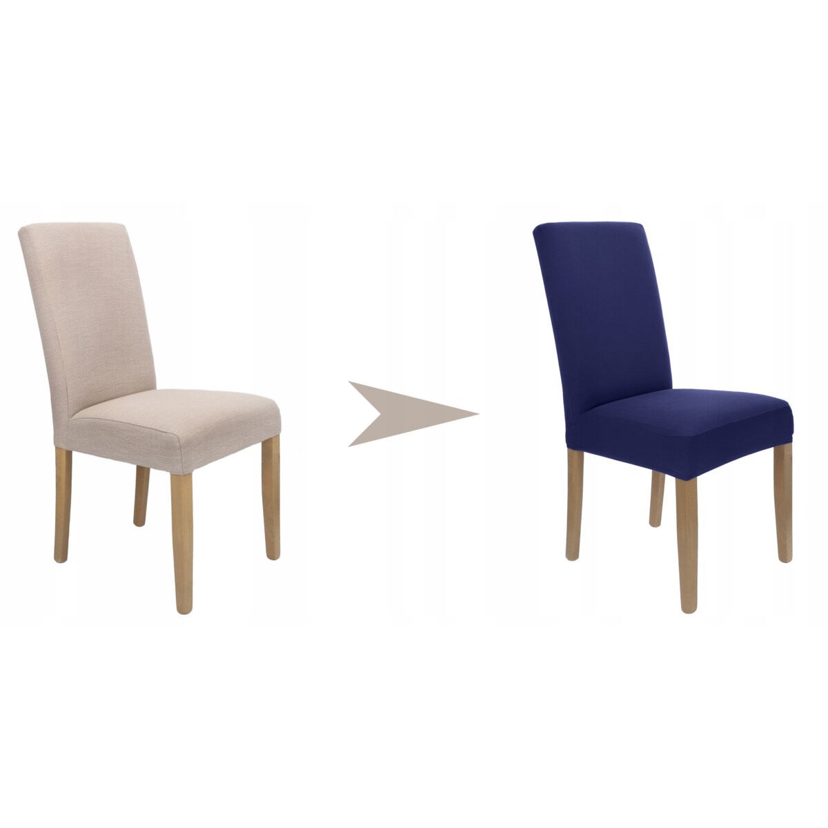 POKROWIEC NA KRZESŁO GRANATOWY ELASTYCZNY [21Q]