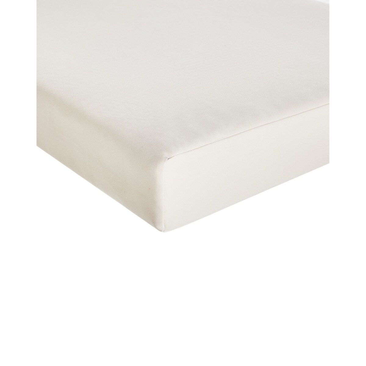 Krzesło ogrodowe z poduszką MICCIANO Drewno akacjowe Złamana biel