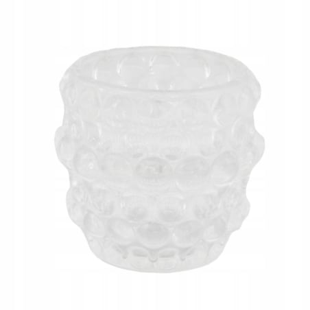 ŚWIECZNIK SIXTIES tealight przezroczysty