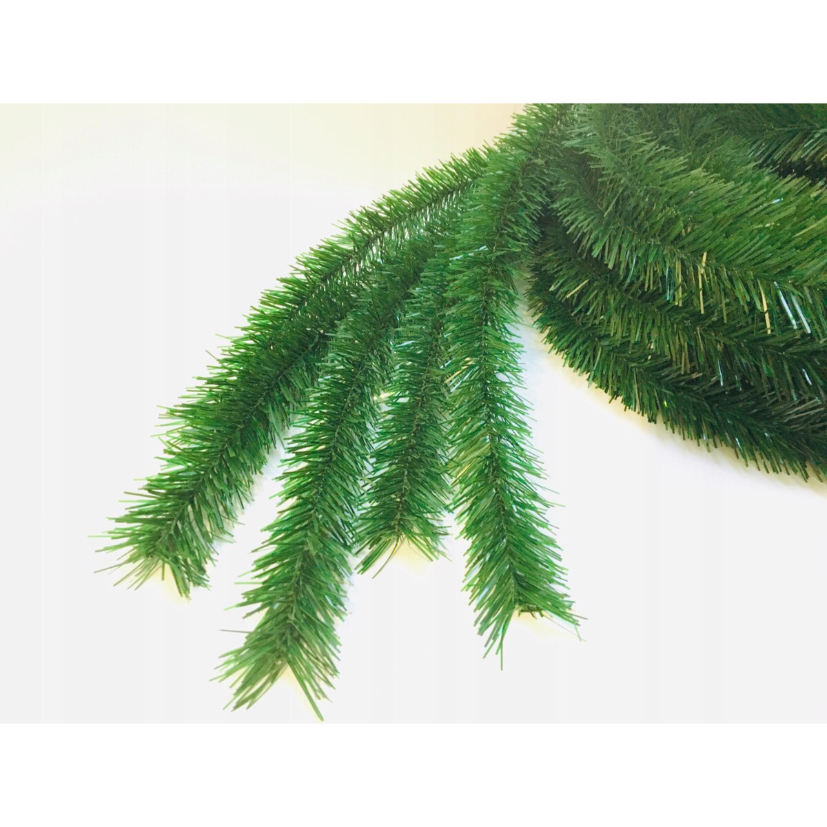 GIRLANDA WĄŻ choinkowa święta BŁYSZCZY SIĘ zielona sztuczna 5szt 450cm