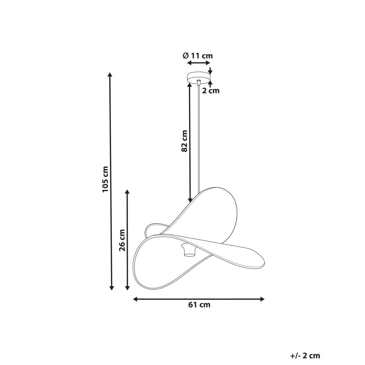 Lampa wisząca MASCOTA Len Jasnoszary