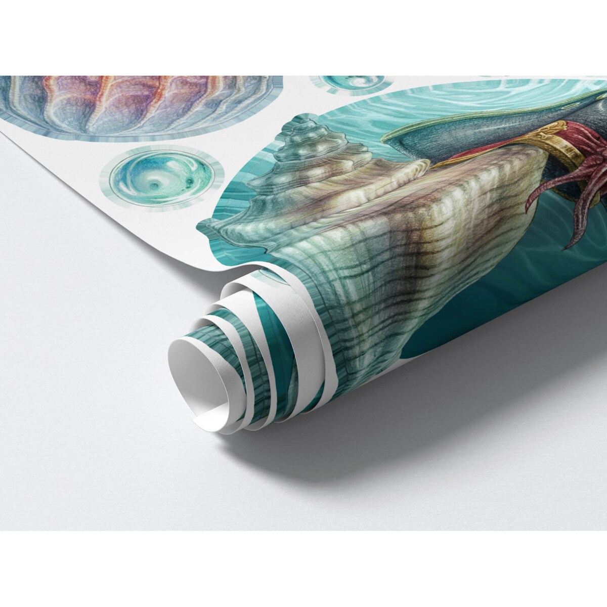 Zestaw naklejek na ścianę, Świat meduzy, 80cm