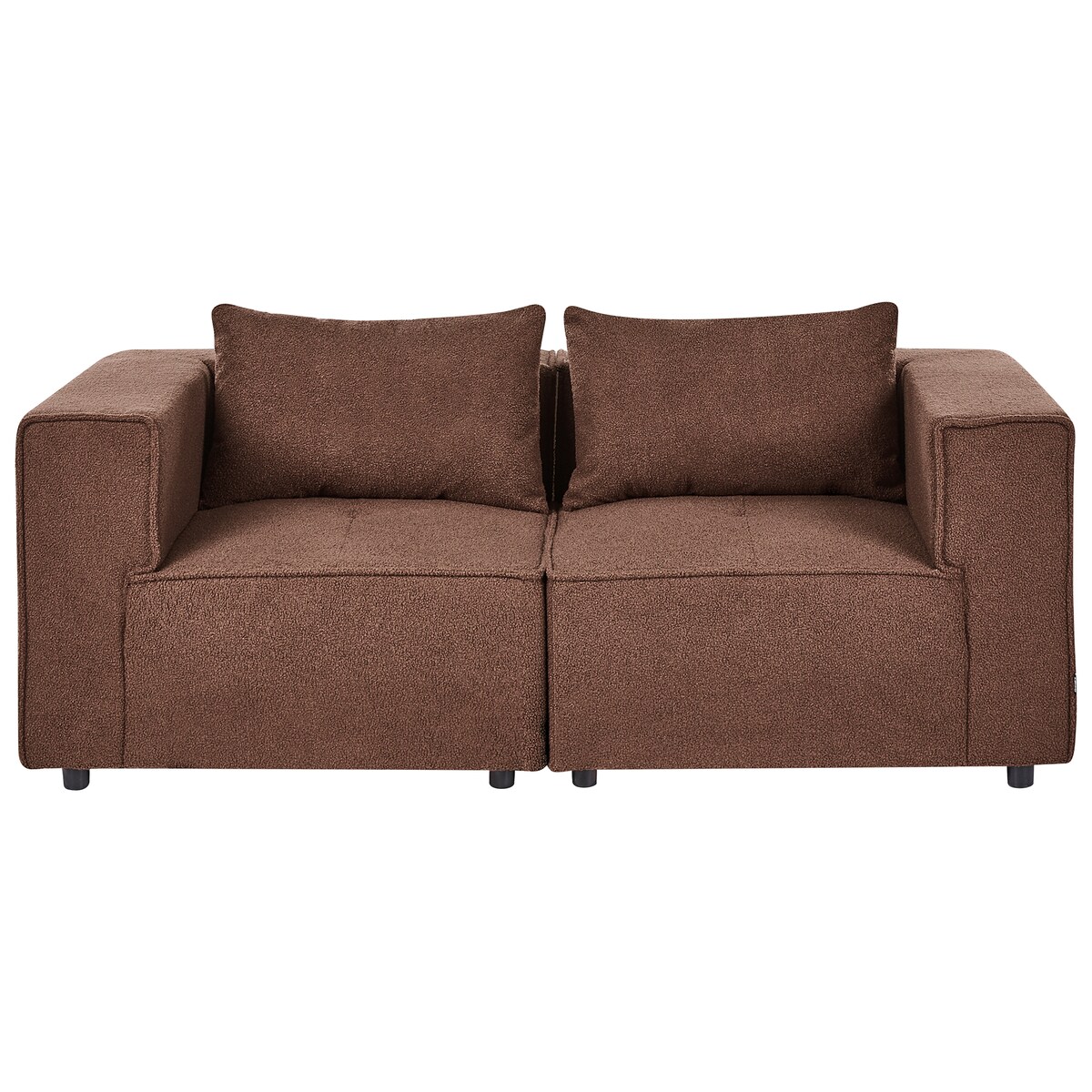 Sofa modułowa dla 2 osób AXEBO Boucle Brązowy