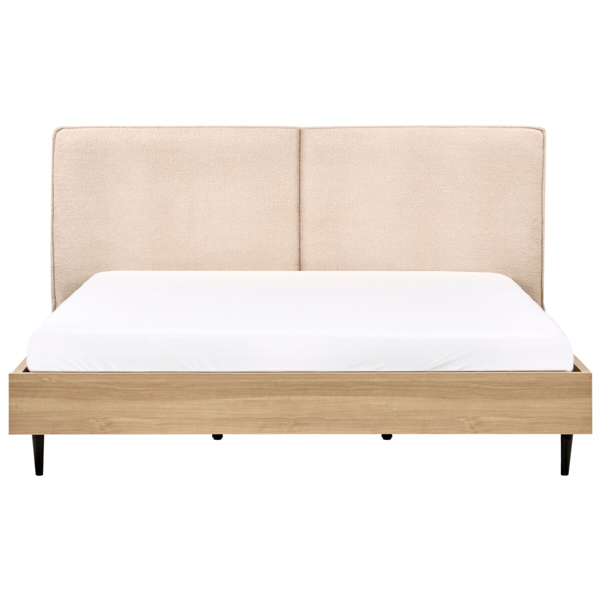 Łóżko Boucle IZERNORE 180 x 200 cm Beżowy