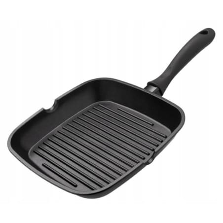 Patelnia grillowa Royal 24 cm do smażenia jedzenia kiełbaski warzywa