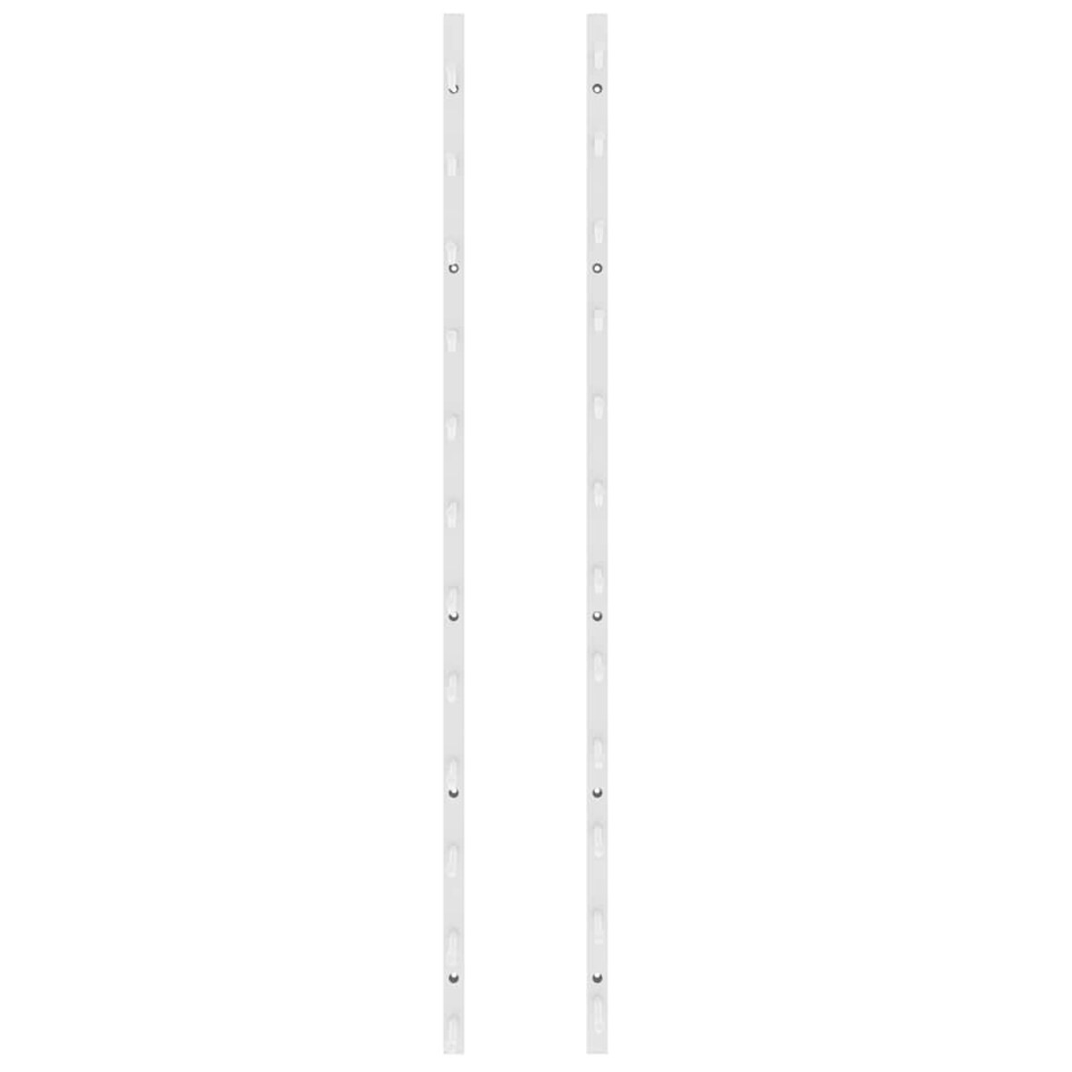 vidaXL Ścienny uchwyt na 12 butelek wina, biały, żelazny