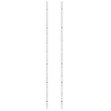 vidaXL Ścienny uchwyt na 12 butelek wina, biały, żelazny