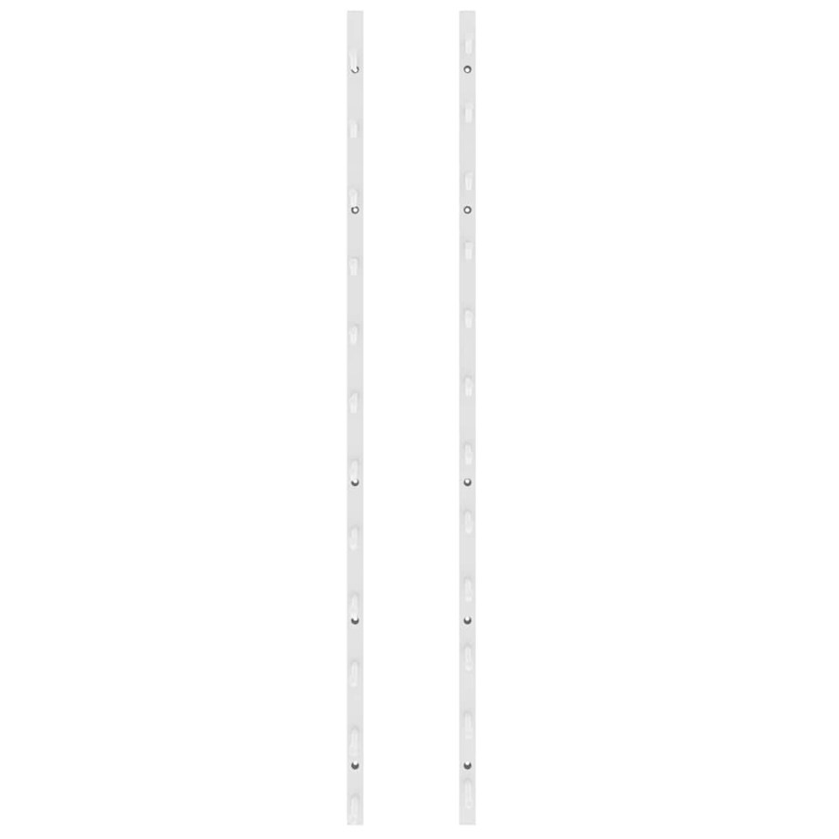 vidaXL Ścienny uchwyt na 12 butelek wina, biały, żelazny