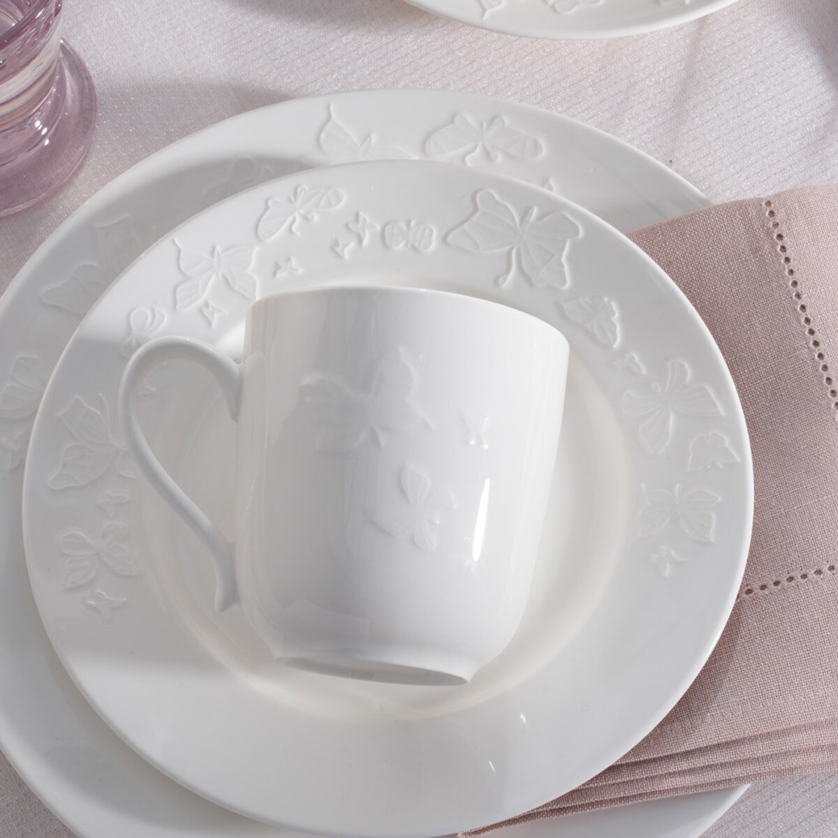VILLA ITALIA Zestaw kubków porcelanowych 300 ml 6 sztuk VANESSA