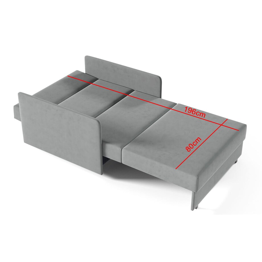 Sofa fotel rozkładany Amerykanka York I pikowana tkanina Kronos 53