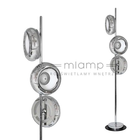 Stojąca LAMPA podłogowa MERCURIO ML333 Milagro metalowa OPRAWA LED 36W 4000K chrom